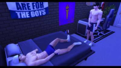 Curious boy fucks straight friend after he has wet dream The Sims 4 - boyfriendtv.com - friends