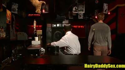Bear fucked hardcore in public in the bar - boyfriendtv.com