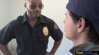 Dillon Diaz - Forbidden cigarette ends on a officers big black cock - boyfriendtv.com