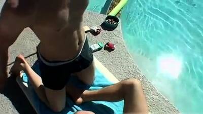 Small ass gay sex first time Pool Four-Way! - nvdvid.com