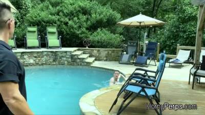 Pool security barebacks sexy trespasser - boyfriendtv.com