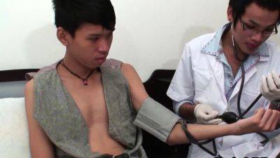 Asian gay doctor barebacks twink patient - drtuber.com