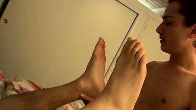 Cute gay twink boys feet first time Phillip loves to have - drtuber.com